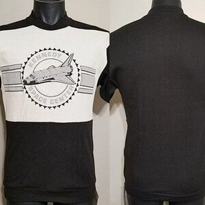 Vtg 80s NASA Kennedy Space Center T Shirt S NWT Caribe Single Stitch Shuttle Tee